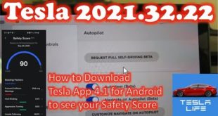 Tesla 2021.32.22 Request Full Self-Driving Beta Button and Safety Score