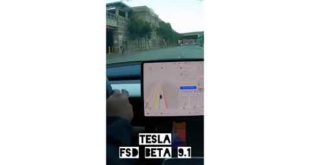 Tesla Autopilot FSD Beta 9.1: Close call in self driving autonomous car. Near accident dashcam