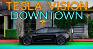 Tesla Vision Takes On Downtown And Construction! | Software Update 2021.4.18.10