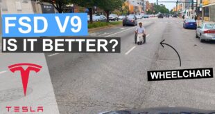 Is FSD Beta V9 Better? Wheelchair, Garbage Truck & Nav correction | 2021.4.18.12 FSD Beta V9