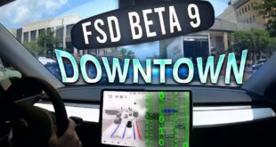 FSD Beta 9 Intelligently Reroutes in Downtown Ann Arbor