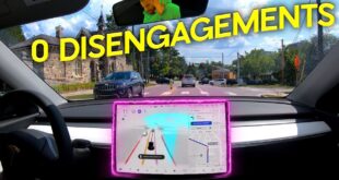 A Short 0 Disengagement Drive with Tesla FSD Beta V9.1