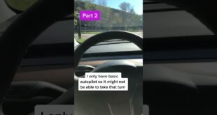 Part 2: How far can you stretch basic autopilot? – Tesla Living #Shorts