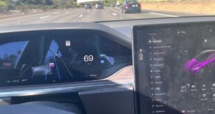 Boring drive on the highway with Tesla Autopilot