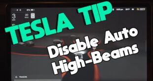 Tesla Quick Tip: Disable Auto High-Beams on Autopilot/FSD