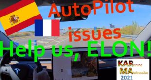 Tesla AutoPilot high- and lowlights in Spain and France 2021
