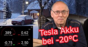 Tesla Model Y MIC – Batterie bei -20°C – Physik – Grundlagen