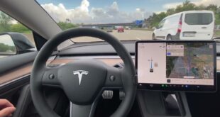 Tesla Autopilot/ FSD (nicht US-Beta) in Europa: Beispiel Autobahn/ gut markierte Baustelle