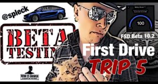 FSD Beta 10.2 First Drive Trip 5 – 2021.32.25 – Tesla Vision AutoPilot – NO RADAR