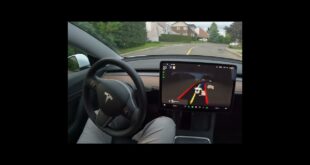 Autopilot Slows Down for Dog & Its Human – Tesla FSD Beta 10.12.2 – Canada #Shorts