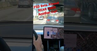 Tesla FSD Beta Almost REAR ENDS Another Car! #tesla #fsdbeta