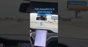First time using autopilot in a Tesla! #tesla #autopilot #nohands #car