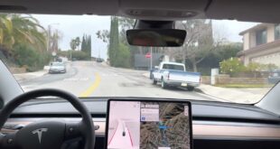 Model 3 – Beta FSD 10.9 – Test Loop 1 – 2021.44.30.10 – 17 Jan 2022