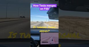 Is turning signal required for merging?🙉🥲🙊 #tesla #fsd #modely #特斯拉 #自动驾驶 #gopro