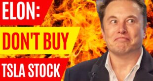 DON'T buy Tesla stock said Elon Musk TODAY