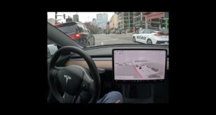 Autopilot Performs Interesting Maneuver – Tesla FSD Beta 10.11.2 #Shorts