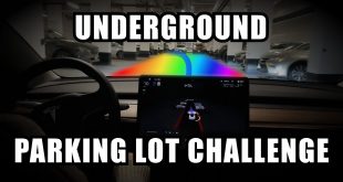 Tesla Self Driving Navigates Through TWO LEVELS of Underground Parking !!? #tesla#fsd#challenge