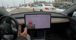 Brossard to Saint-Lambert in Snow ❄️ – Tesla FSD Beta 10.69.25.2 – QC, Canada