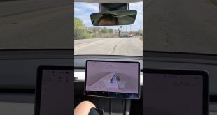 Self driving Tesla🚧#shorts #tesla #teslacheck #elonmusk #tech #technology #autopilot #fsdbeta #magic