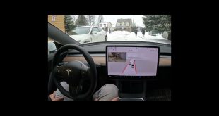 Autopilot Stalks Uhh… Patiently Waits for Humans – Tesla FSD Beta #Shorts