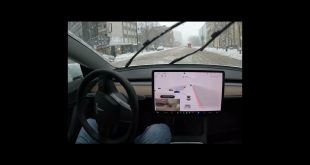 Autopilot Brakes for Human ❄️ – Tesla FSD Beta #Shorts