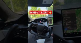 ⚠️*TRUSTS TESLA AUTOPILOT*⚠️ IMMEDIATELY REGRETS IT & ALMOST GET HIT😳🥵 Would YOU?! #Shorts