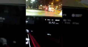 Autopilot sees truck towing truck? #shorts #funny #fsdbeta #tesla