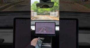 🔥closed gate self driving👌 #shorts #tesla  #elonmusk #tech #technology #autopilot #fsdbeta
