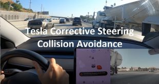 Tesla Autopilot Collision Avoidance in Action