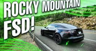 Self Driving Tesla in The Rocky Mountains! 11.4.4