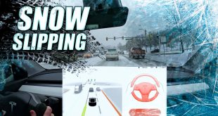 Tesla FSD Beta V10.9 and Human Driving in Slippery Snow