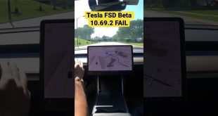 Tesla FSD Beta 10.69.2.2 Phantom Brakes Almost Causes Accident