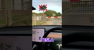 Does Tesla Autopilot recognize trains? #shorts