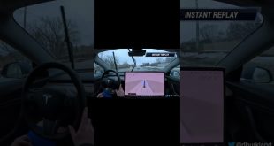 Tesla – FSD Beta 11.3.4 – Highlights – Big Lightning Strike! #shorts